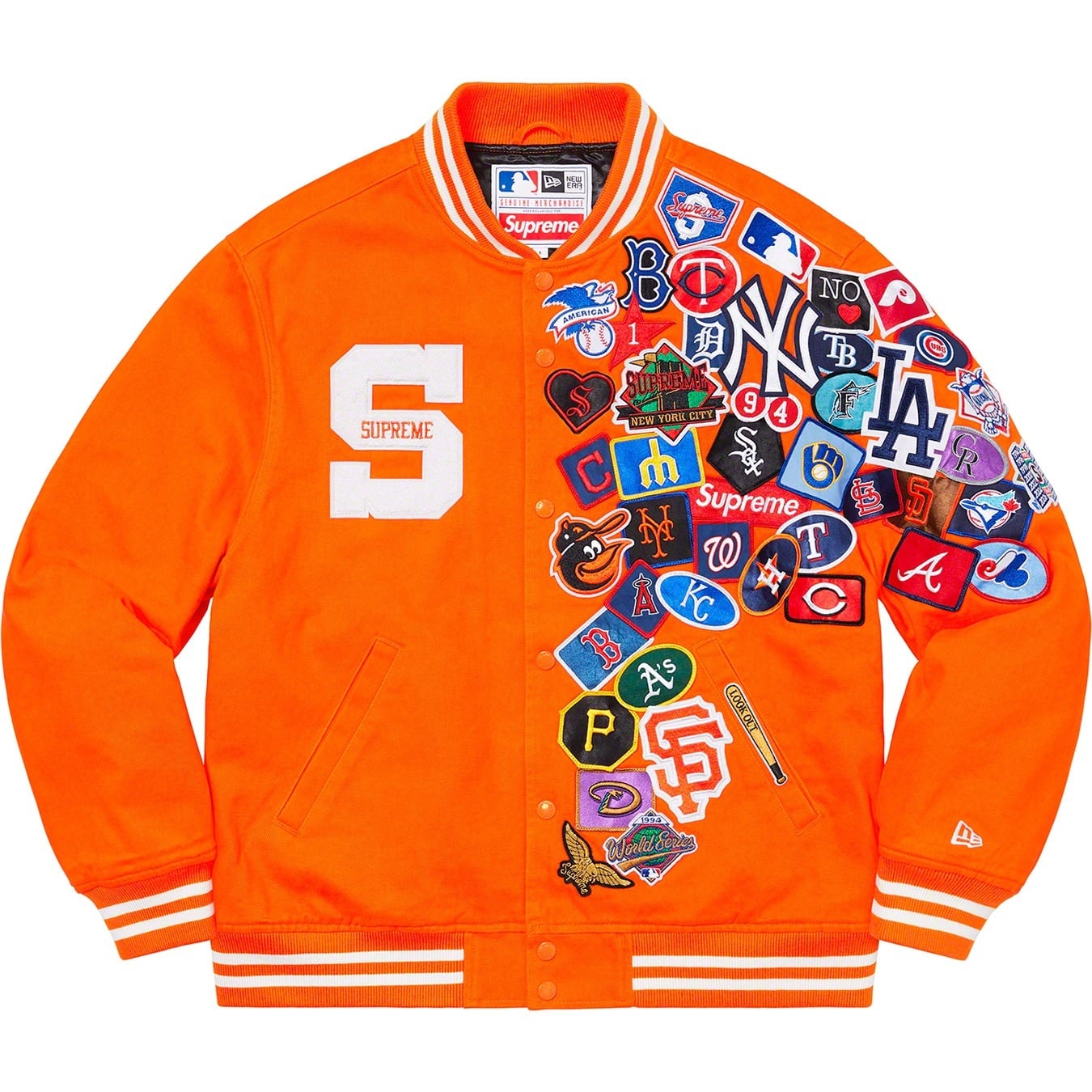 Supreme®/New Era®/MLB Varsity Jacket view 3